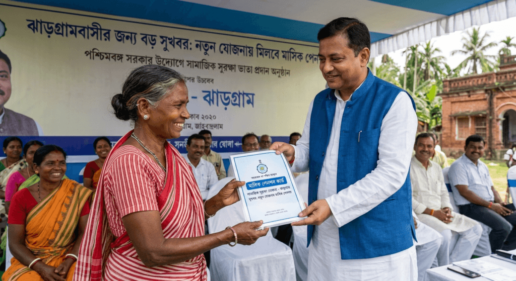 jhargram monthly pension scheme by west bengal govt