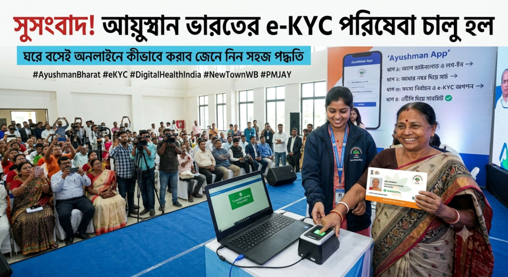শুরু হল আয়ুষ্মান ভারতের ই-কেওয়াইসি; হাতছাড়া হতে পারে ৫ লক্ষ টাকার ফ্রি চিকিৎসা, জলদি করুন এই কাজ! ayushman bharat card kyc west bengal