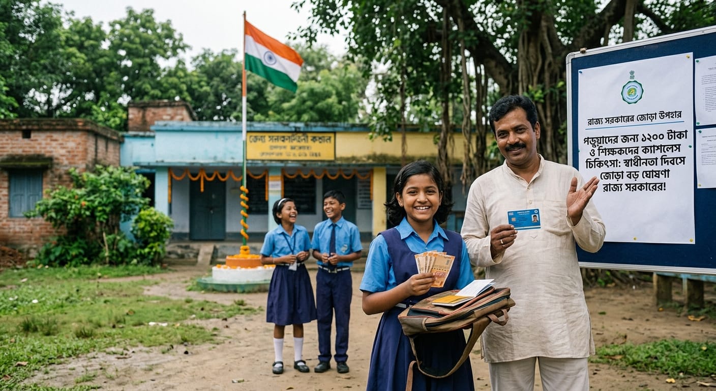 wb govt dual schemes on 15 august for teachers and students